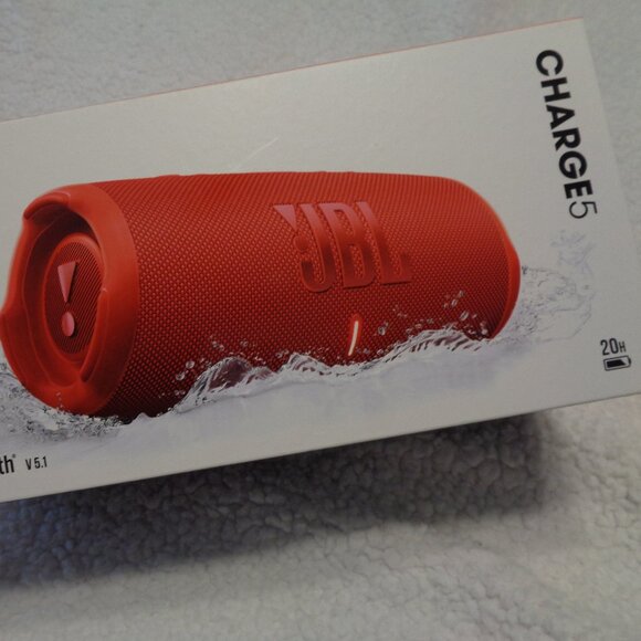 JBL Charge 5 Red Portable Bluetooth Speaker NIB - Picture 3 of 7